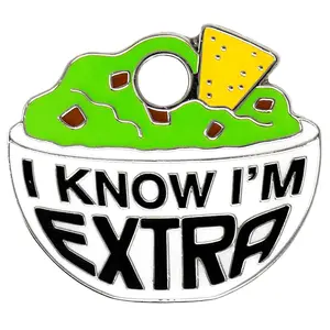 Extra Tag -Green and Yellow Guacamole Design with "I Know I'm Extra" Text Extra Tag Product