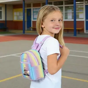 K Demon Hunter cartoon print backpack, large capacity adjustable shoulder bag, suitable for teenagers' daily school bag.