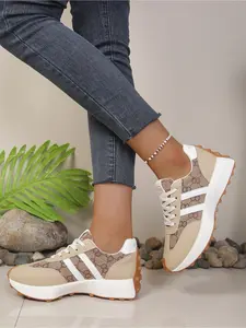 Women Height Increasing Thick Sole Non Slip Comfortable Breathable Running Shoes for Outdoor Sports