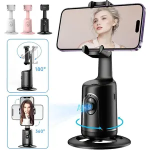 Automatic Face Tracking Mobile Phone Holder, 360-Degree Rotatable Mobile Phone Holder, Selfie Accessories for Mobile Phone Video, Vlog, Live Broadcast
