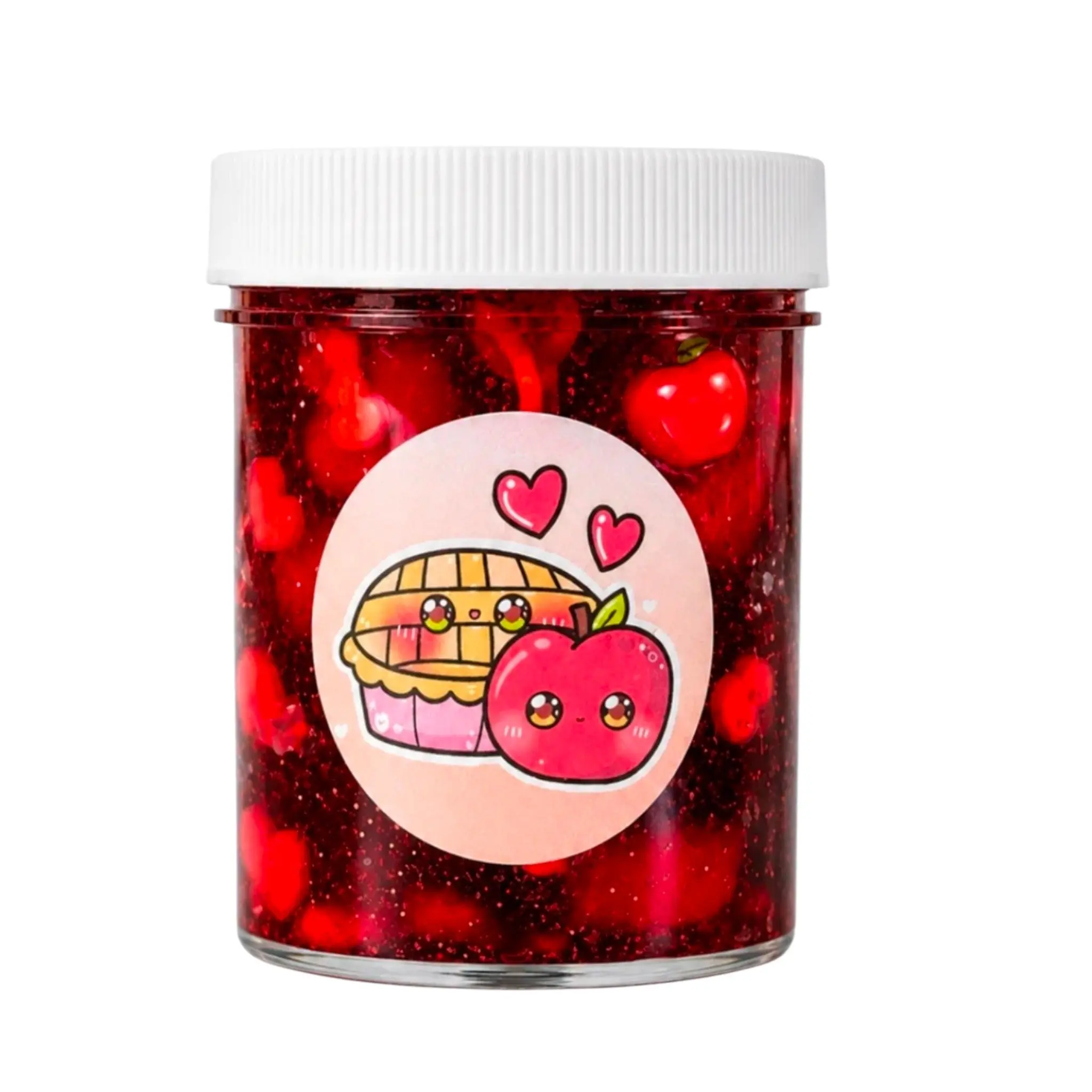 Apple Pie Jelly Cube Slime – Clear Slime with Charms & Sprinkles