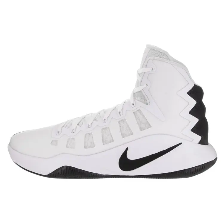 Nike Hyperdunk 2016 White Black Cushioned Durable High Top Basketball Shoes Unisex 844368-100