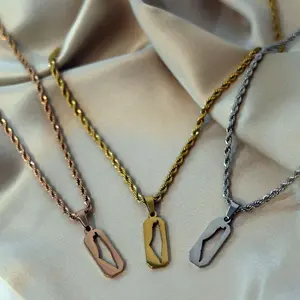 Palestine Tag Necklace – Women's Collection