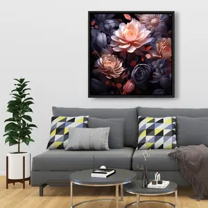 212 MAIN 36x36 in. Sublime Light - Beige Framed Wall Artwork, Artistic Decoration for Elegant Room Home Supplies