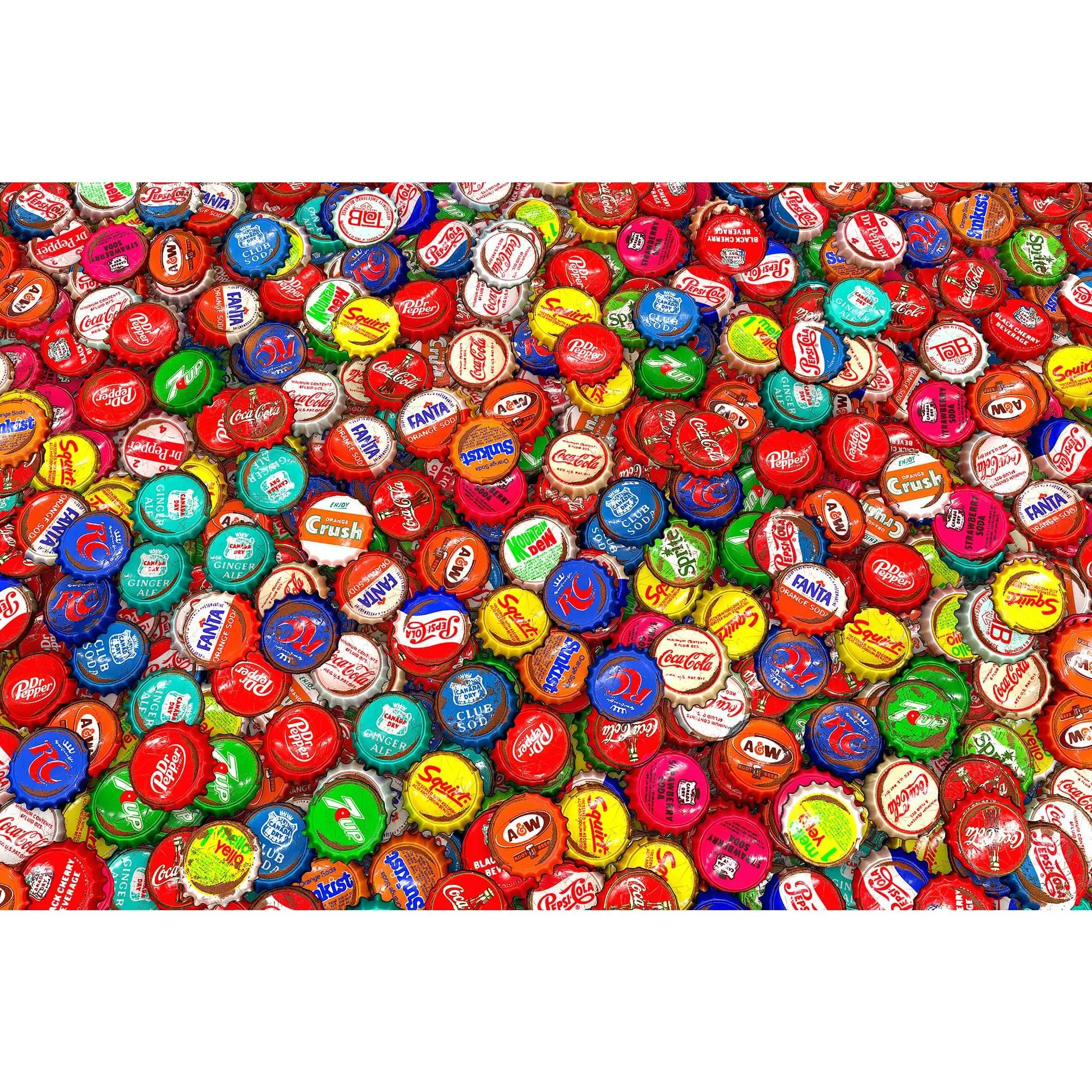 Got Caps? 1000-Piece Soda Bottle Cap Creative Family Puzzle Game for Adults & Kids | Toys & Hobbies Jigsaw, Creative Puzzle