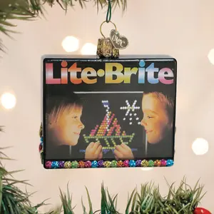 Lite Brite Box Ornament