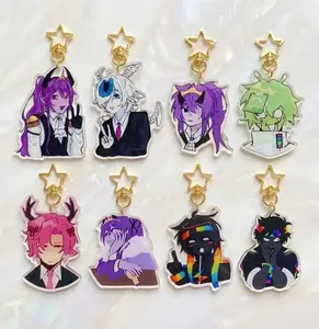 Unstable Universe MCYT Yt Translucent Acrylic Keychain, YT portable universe & lifesteal smp keychains
