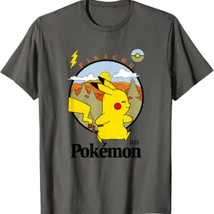 Po.ke.mon Pikachu Outdoor Adventures Vintage T-Shirt Po.ke.mon Shirt Gift For Anime Fan