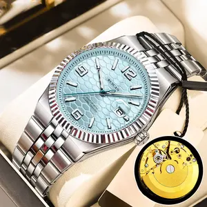 Men's Hollow Tourbillon Watch Waterproof Steel Band Quartz Watch