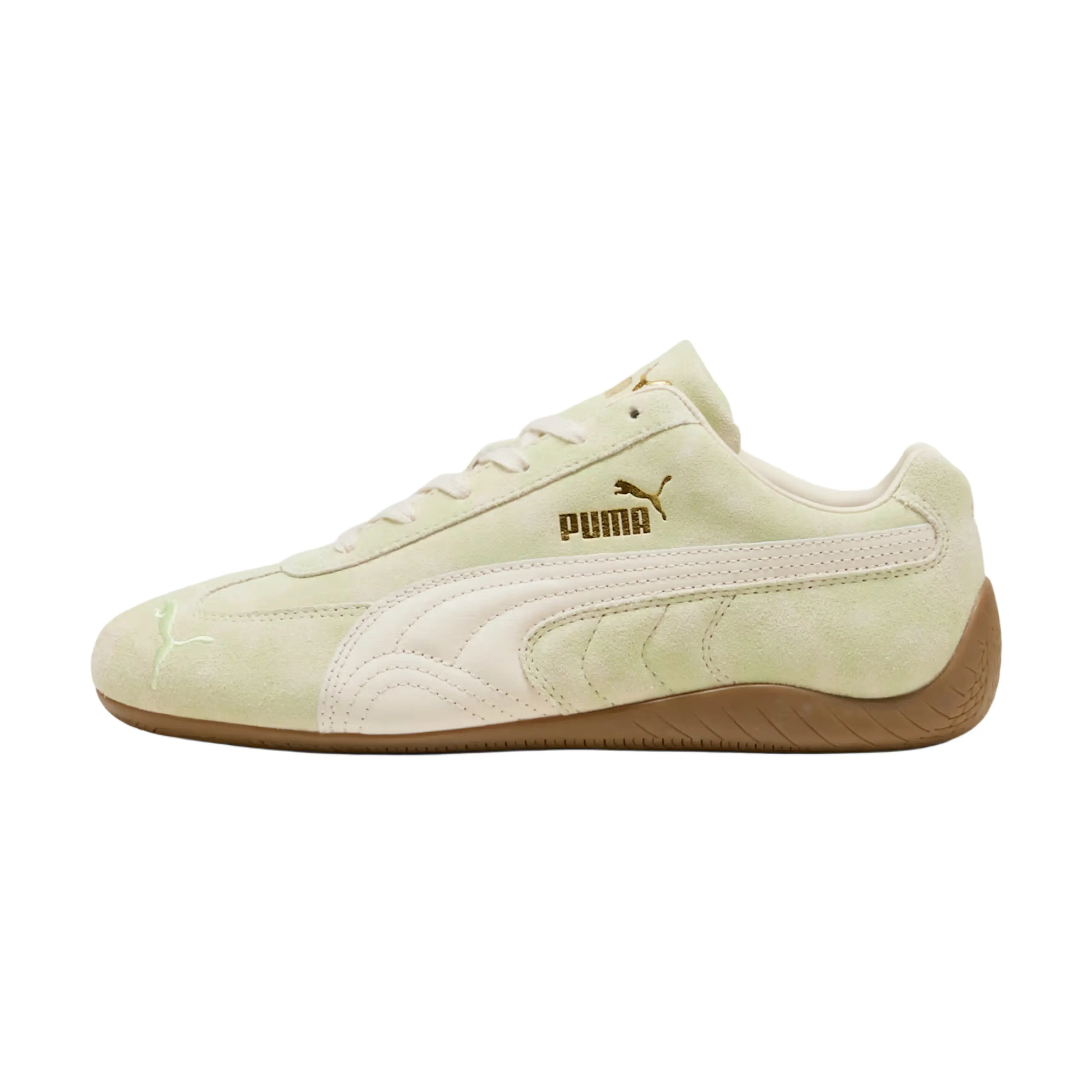 Puma Speedcat Faded 'Cool Cucumber' Youth Retro Motorsport Leather Low Top Lace Up Sneakers for Casual Streetwear, Low Top Sneakers, Fashion Walking Sneakers