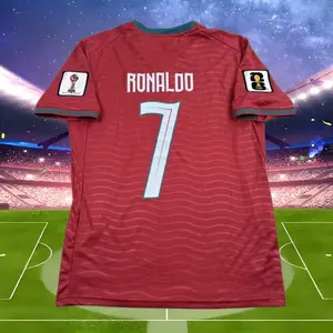 C7 Ronaldo 2526 Home Quick-Drying Short-SleeveRedSoccer Jersey