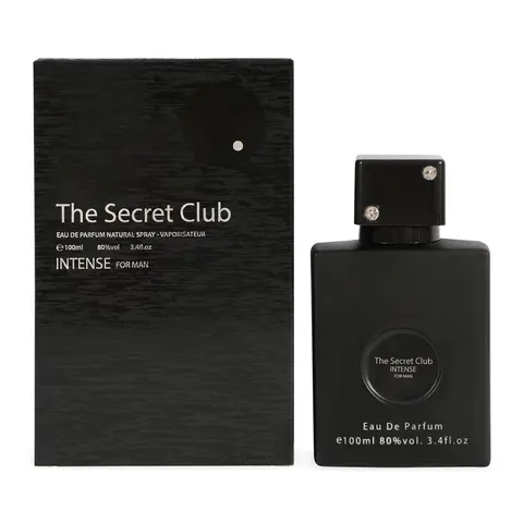 The Secret Club Intense for Man Eau De Parfum 100ml  Perfume for Men-3.4 fl oz Natural Spray