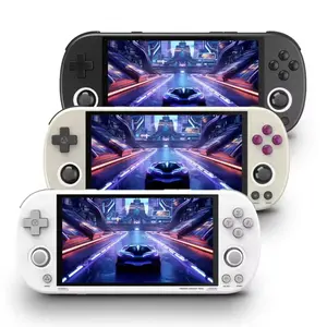 TRIMUI Smart Pro Open Source Handheld Game Console (1 Count), Retro Arcade HD 4.96 Inch IPS Screen Game Console, Linux System Battery Life Game Console