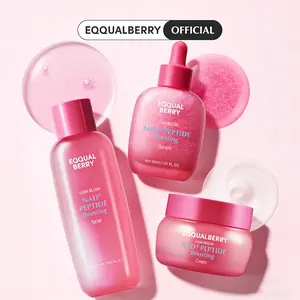 EQQUALBERRY NAD+ Peptide Boosting Smoothie Serum – Anti-Aging Korean Skin Care | Stocking Stuffer for Women | Firming Serum with 5 Ceramides & Vegan Collagen for Wrinkles & Radiant Glow(1.01oz/30ml)