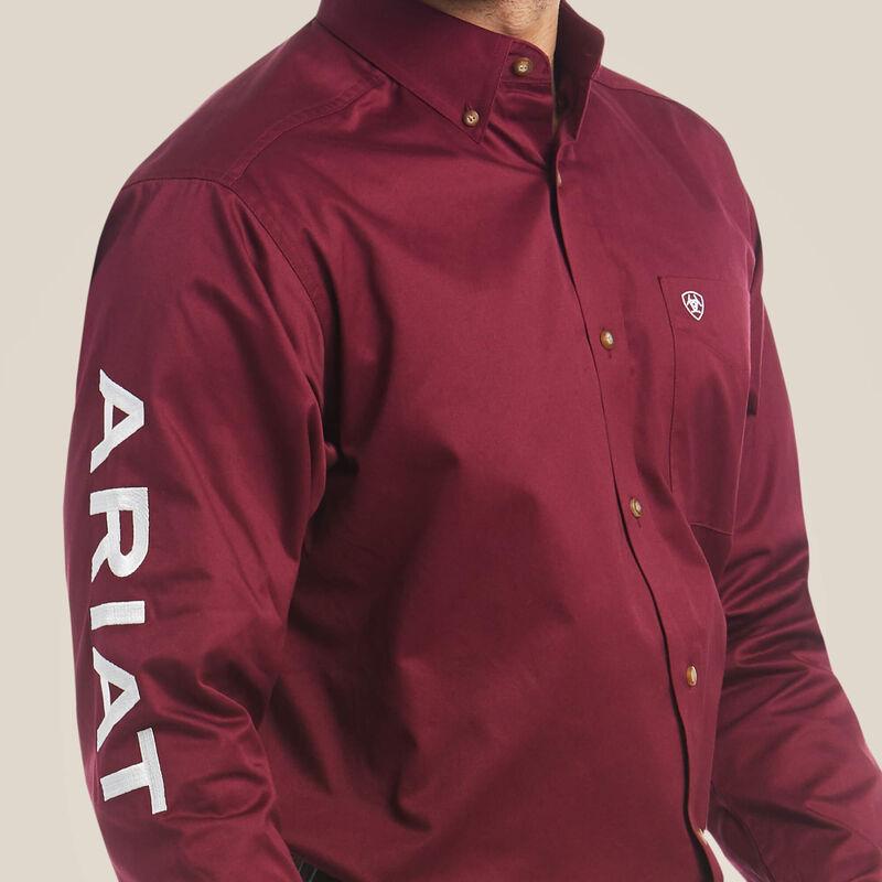 Ariat Team Logo Twill Shirt - Burgundy