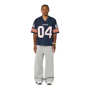 Football Jersey - Navy & Orange, Athletic Wear, Football Gear, Professional Team Jersey