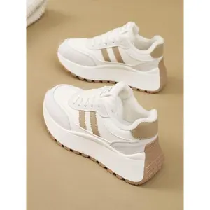 New women's boots, sports shoes, winter boots, silver loafers, thick soled flat shoes, outdoor work shoes