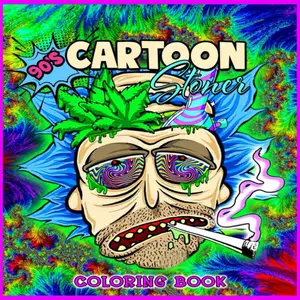 Stoner Coloring Book: Psychedelic Coloring Pages With Many Characters For Adults For Relaxation (Norwegian Bokmal Edition) Paperback