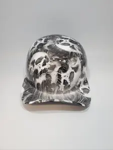 Baseball Cap Style Motorcycle Helmet MELTING SKULLS