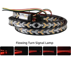Car pickup fishbone lights,60 Inch LED Light Bar,Light Strip Brake Running Sequential Turn Signal Strip for Pickup,Trailer,SUV,RV,VAN,Led Car Lights,Car Lighting Accessories