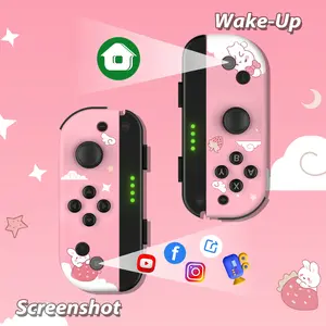 Game Switch Controller for Nintendo Switch - Joypad L/R Compatible with Switch/Lite/OLED (Pink)