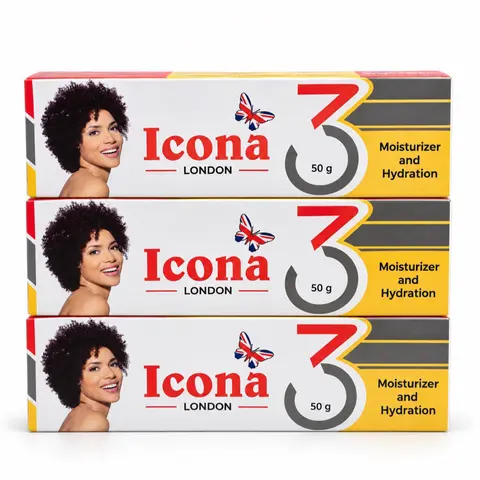 3 pack Icona London 3 Triple Action Cream for Face and Body 50g