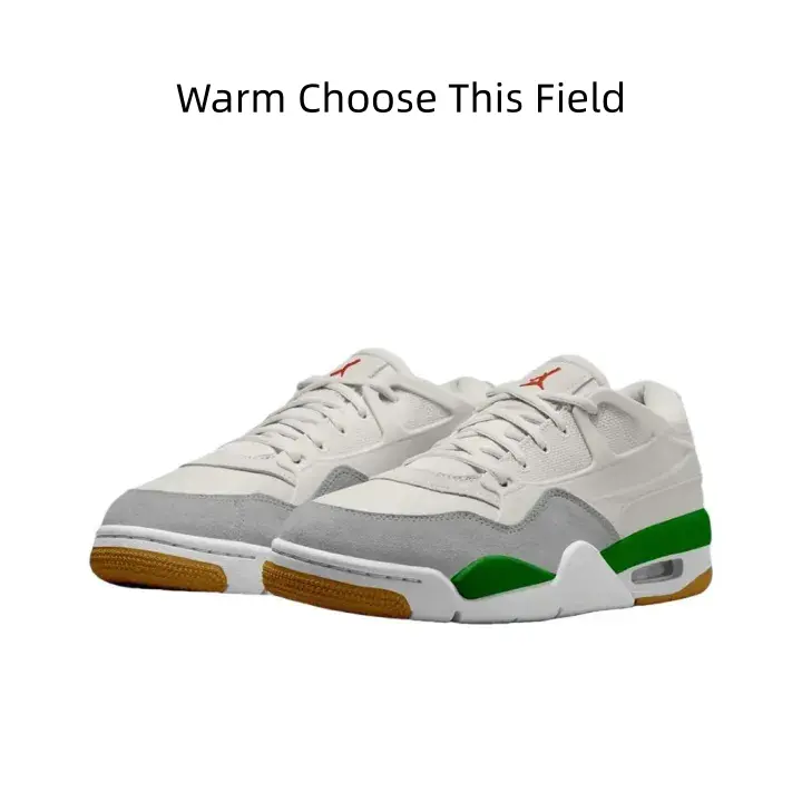 Vintage American Gum Sole Low Top Sneakers Three-tone White Grey Green Spliced Soft Suede Versatile Mens Daily Casual Athletic Shoes