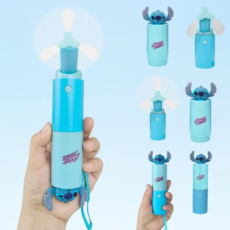 Disney Official Lilo & Stitch USB Compact Handheld Fan, Kawaii Gift for Stitch Fans, Portable Cooling Home Appliance