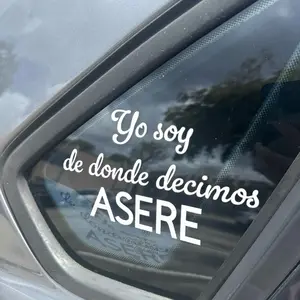Cuba Waterproof Stickers - "Yo soy de donde decimos ASERE" Design, Ideal for Personalizing Cars