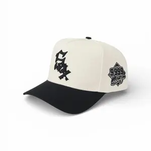REMASTERED SOX SATIN BLACK UV CUSTOM 9999 WS HAT SNAPBACK CREAM/BLACK REMASTERED SOX SATIN BLACK UV CUSTOM 9999 WS HAT SNAPBACK CREAM/BLACK