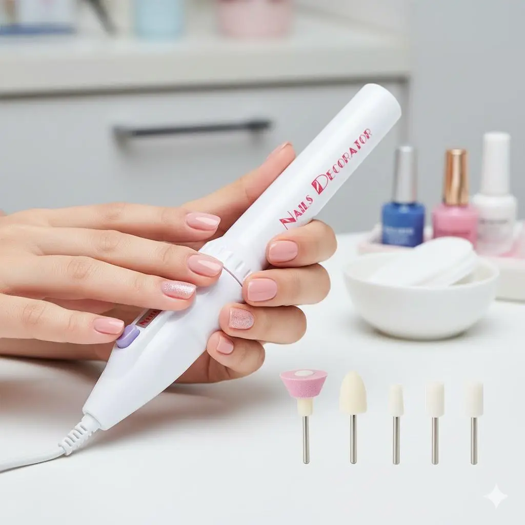Professional 5-in-1 Electric Nail & Pedicure Kit with Drill Bits, Foot File, Callus Remover, Polisher - Portable Home Manicure Pedicure Set for DIY Nail Care & Beauty Tools, Foot Files And Callus Removers For Dead Skin, Dead Skin Removal For Feet