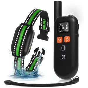Petjoy 3300ft Dog Training Collar with Remote, Outdoor Rechargeable, Ipx7 Waterproof, 4 Training Modes, LED Light, Security Lock