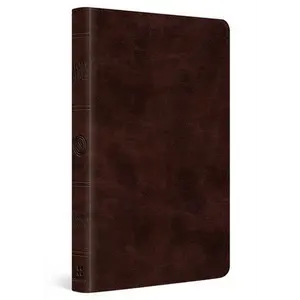 English ESV Thinline Bible - Thumb Indexed, Trutone Espresso Imitation Leather, 1.35 x 9.18 x 6.34 in, Gold Gilding, Concordance and Maps