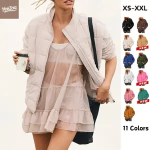 YeeZaa Women's Quilted Puffer Jacket Zip Up Lightweight Casual Padded Coat Outwear with Pockets