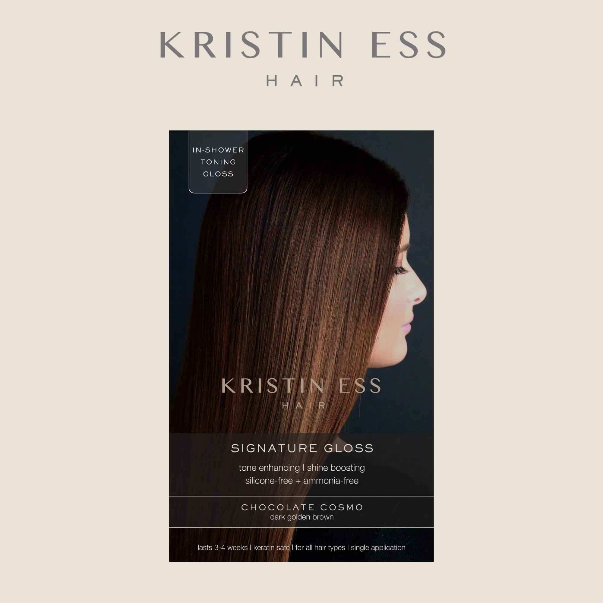 Kristin Ess Hair Signature Hair Gloss Chocolate Cosmo