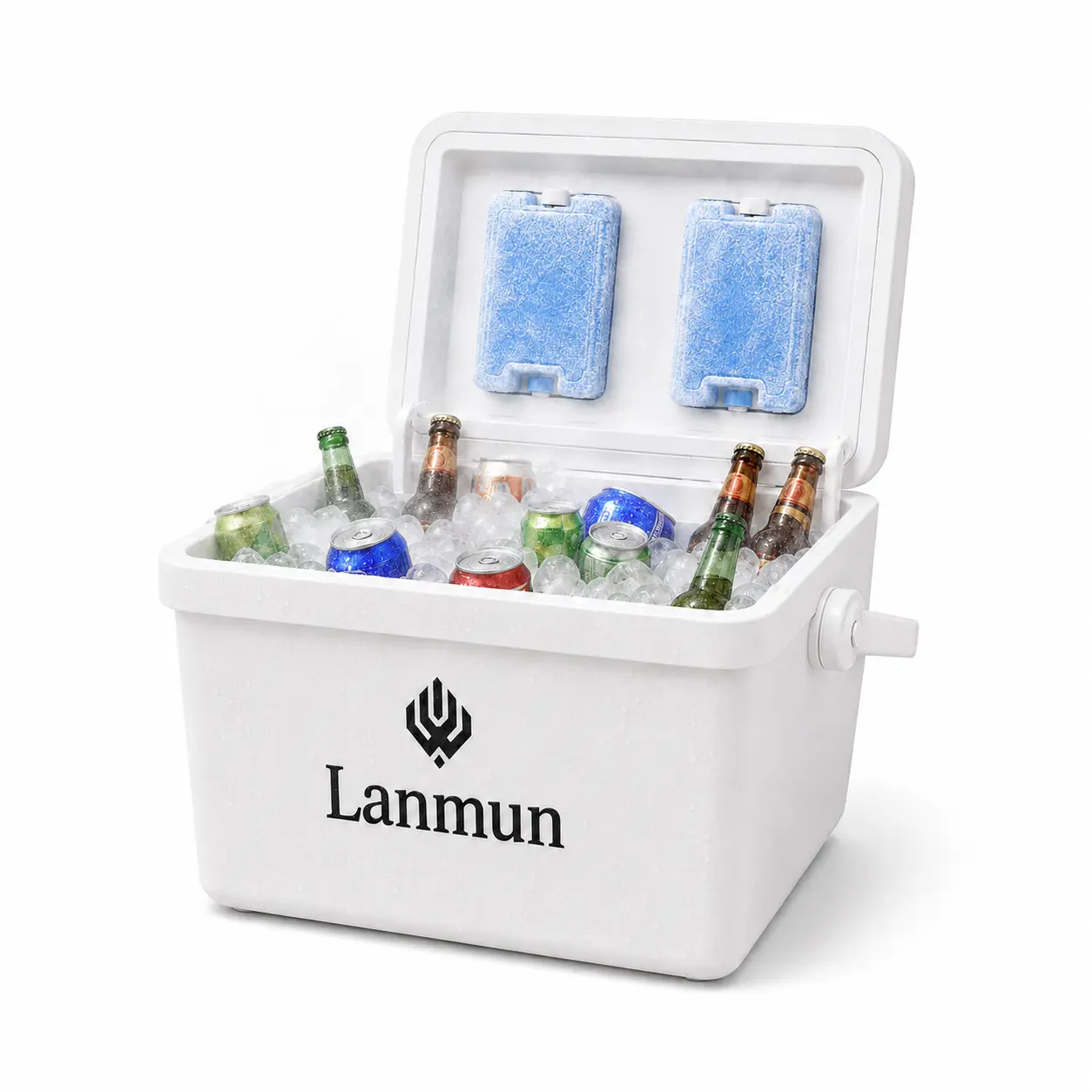 13QT/23QT Hanging Pool Cooler Cooler with Ice Retention, Leak Resistant, Large Insulated Poolside Drink Cooler with 2 Ice Packs, Holds 24 Cans, Portable Cooler for Above Ground Pools, Car, Camping, Outdoor Parties, Compatible with Intex & Bestway