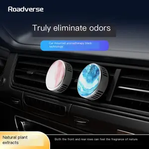 Roadverse Car Air Freshener Diffusers -Adjustable Vent Clip Diffuser with 2 Free Scented Refills (Freesia & Oud) -Last 30+ day -Car Decorations -Universal fit including Tesla -Safe for kids
