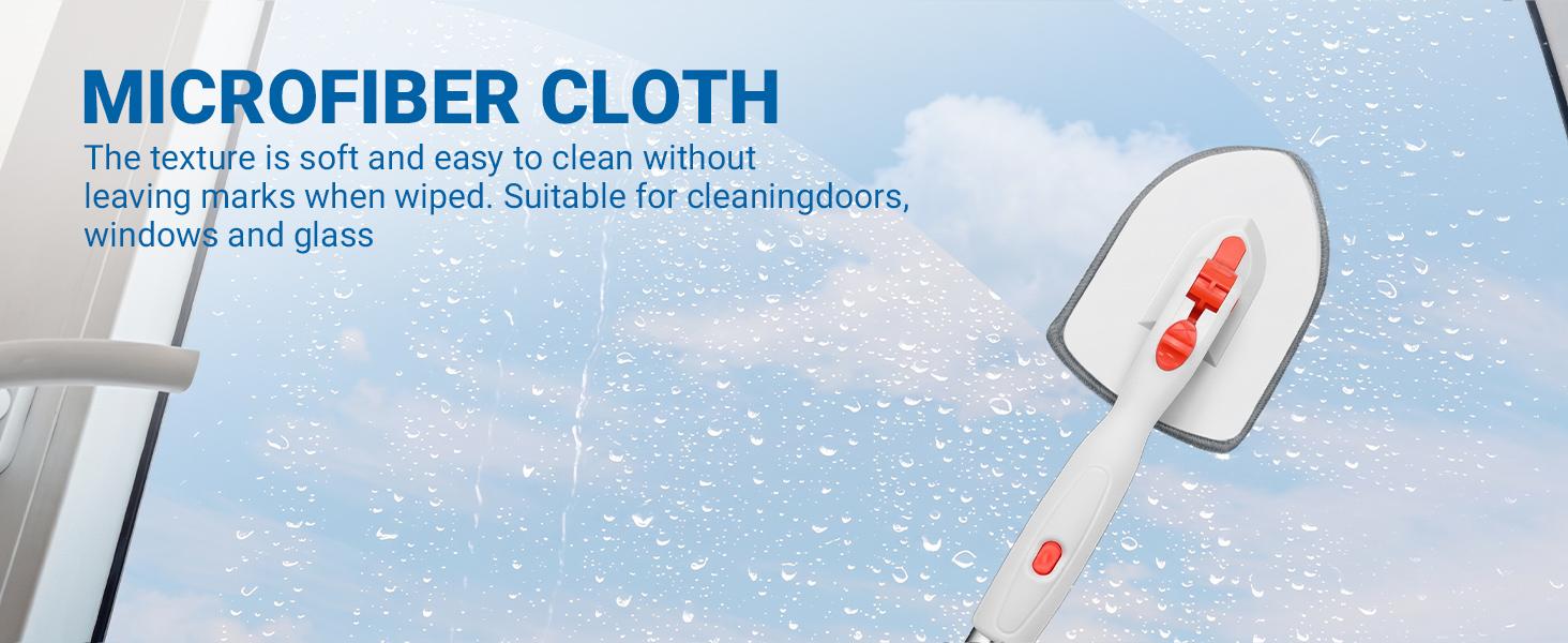 GLUMZRK 3-in-1 Floor Scrub Brush with 52-in Adjustable Long Handle & 3 Detachable Brush Heads - Cleaning Tools for Long Reach Multi-Surface Clean in Bathroom, Kitchen