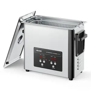VEVOR 6L Ultrasonic Cleaner, Professional Ultrasonic Cleaner Machine with Cleaning Basket Digital Display, 120W Stainless Steel 40kHz Cleaning Machine for Watches, Razors, Jewelry, Coins and More