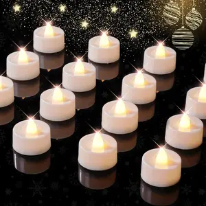 12-Pack Timer  Lights Candles  Operated, LED  Lights with Timer, Built-in 6 Hours Timer Flameless  Candle, Tealights Flickering Votive Candles 1.5'' D x 1.3'' H (Warm White)