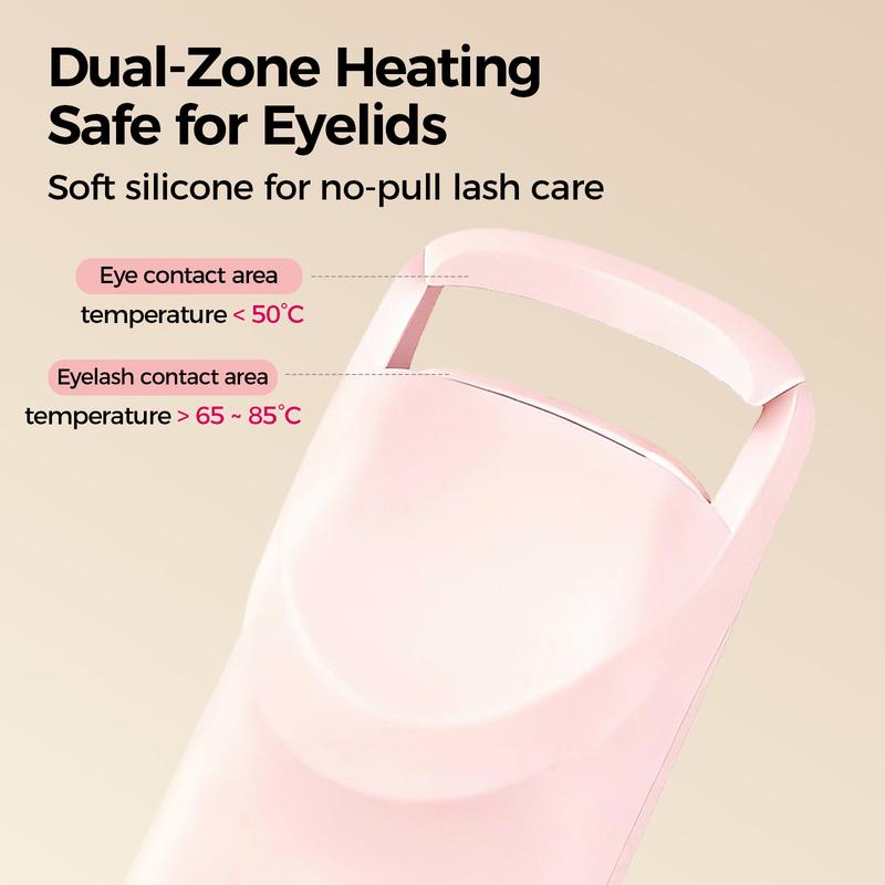 Portable Heated Eyelash Curler for Precise Styling - USB Charging, Ergonomic Handle, Perfect Curl Every Time