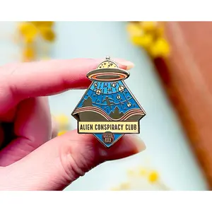 Alien Conspiracy Club Enamel Pin