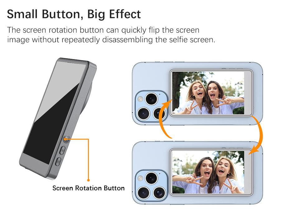Phone Vlog Screen – Record Yourself with Back Camera (Wireless Selfie Monitor) Phone Vlog Screen – Record Yourself with Back Camera (Wireless Selfie Monitor)