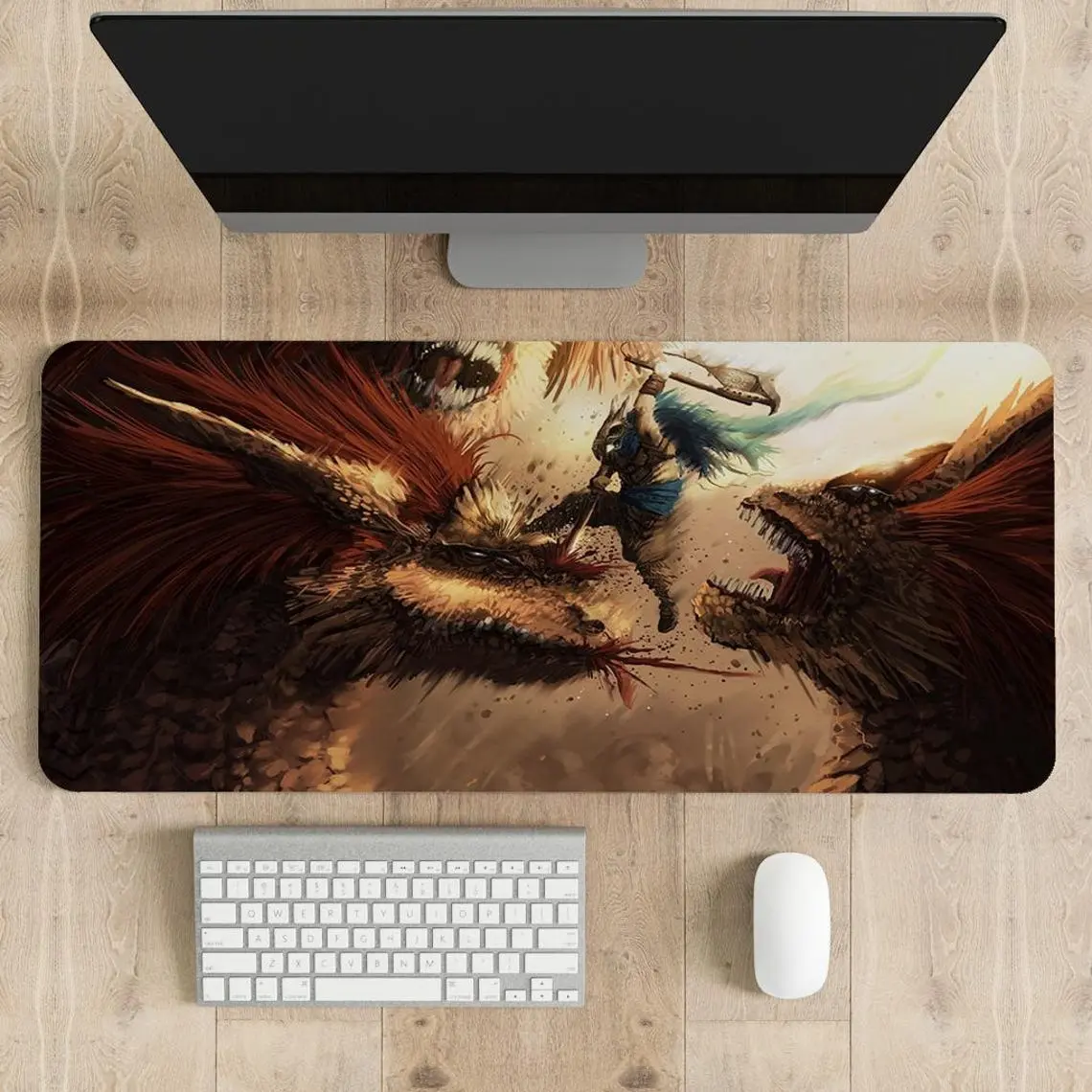 Monster Hunter Mouse Pad | Different sizes Personalized Printing | Gaming Mouse Pad | Customized Mouse Pad | Game, Anime, Desk Mat