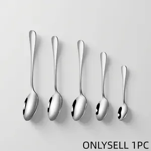 Stainless Steel Sharp Tip Spoon, Classic Design, Dishwasher Safe, Easy to Clean, Ideal for Restaurant, Kitchen, Lunch Box, Dinner, Salad, Tea, Dessert, Espresso