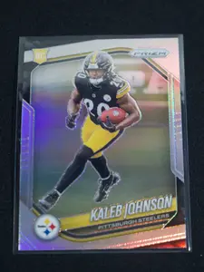 2025 Panini Prizm #375 Kaleb Johnson Silver Prizm