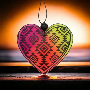 Cute Aztec Heart Car Freshie ️ | Western Air Freshener | Strong Scent | Handmade Gift