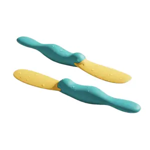 2 Pcs Splatypus Jar Spatula Funny Kitchen Gadgets Creative Stirring Spatula in a Jar Food-Grade Silicone Material Safety Ideal for Culinary Enthusiast Multifunctional Tool for Scooping Scraping and Spreading