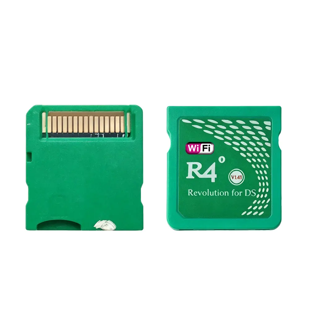 R4i-ndsiLL V1.4.1 Green Revolution Single Gaming Cartridge with Blue PCB ASIC Chips, SDHC Slot, WiFi Support for NDSi XL/NDSi LL, DS/DS Lite, NDS Users, Single Card