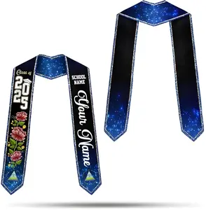Personalized Nicaraguans Graduation Sash 2025, Graduation Sash Stole Flag Nicaraguans Men Women, Custom Nicaragua Graduation Stole